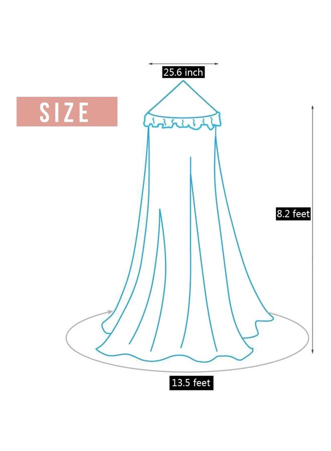 LAMAY Decor Canopy for Kids Bed, Soft Smooth Playing Tent Canopy Girls Room Decoration Princess Castle, Dreamy Mosquito Net Bedding, Children Reading Nook Canopies in Home (Color : Pink) - Image 1